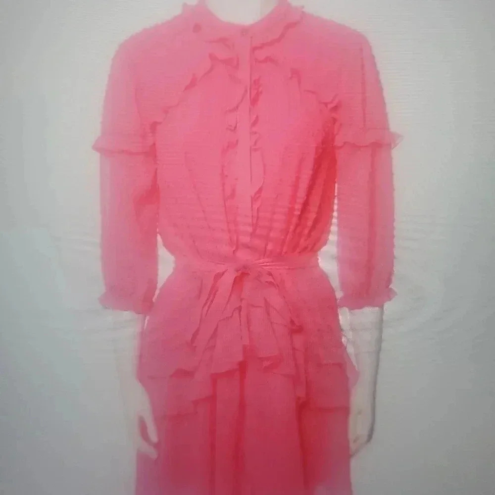 SALONI RUFFLE DRESS